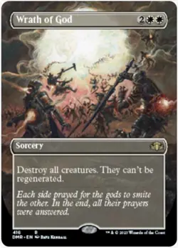 Wrath of God (Borderless, #416, NM-M) Dominaria Remastered (DMR), MTG - Image 1