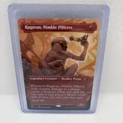 MTG Magic The Gathering Modern Horizons 2 Borderless Ragavan Nimble Pilferer LP - Image 1