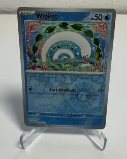 Wiglett 051/182 Reverse Holo Common Scarlet & Violet: Paradox Rift Pokemon TCG - Image 1