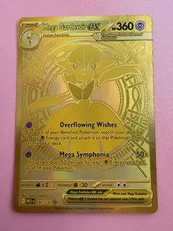 Pokemon Mega Gardevoir EX 187/132 Mega Hyper Rare Full Art Holo Stage 2 Psychic - Image 2