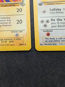 NM Pokemon 1st Edition Jungle Lot - Electrode 18, Mr. Mime 22, Wigglytuff 32 - Image 5