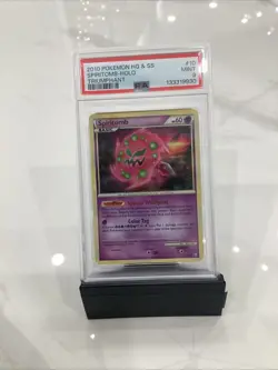 2010 Pokemon HG & SS Triumphant 10 Spiritomb Holo PSA 9 - Image 1