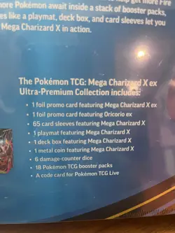Pokemon Mega Charizard X ex Ultra-Premium Collection Box Sealed - Image 4