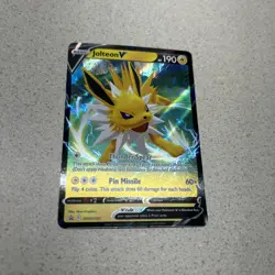 Jolteon V SWSH151 Ultra Rare Holo Black Star Promo Sword & Shield Pokemon TCG - Image 2