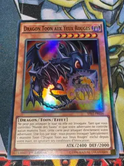 CARTE Yu Gi Oh DRAGON TOON AUX YEUX ROUGES SHVI-FR036 1ere edition - Image 1