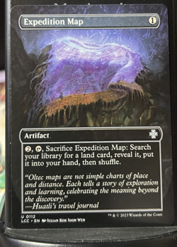 Expedition Map (Borderless) - Commander: The Lost Caverns of Ixalan (Near Mint) - Image 1