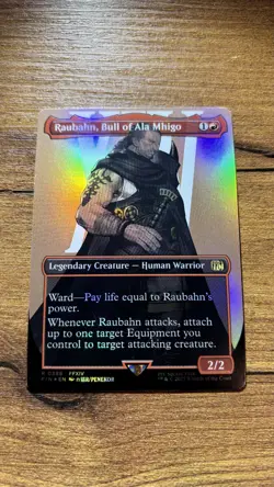 Raubahn, Bull of Ala Mhigo (Borderless) FOIL - FINAL FANTASY (FIN) (388) - Image 1