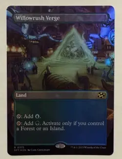 Willowrush Verge Borderless Foil - Aetherdrift MTG Magic the Gathering - Image 1