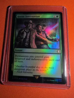 Magic the Gathering Heroic Intervention Foil Fallout 2024 Rare - Image 1