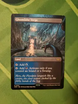 MTG Gloomlake Verge Borderless Duskmourn: House of Horror NM - Image 1