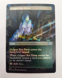 MTG Golgari Rot Farm Foil Borderless Double Masters 2022 MM #406 Near Mint - Image 1