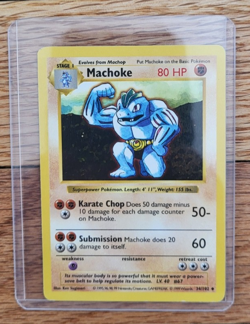 Pokemon TCG - Machoke - 034/102 Base Set (Shadowless)- Regular - Image 1