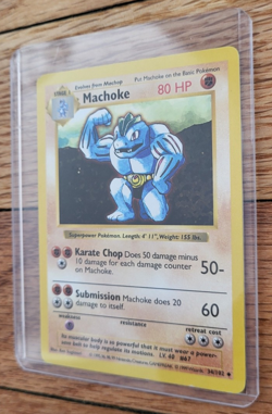 Pokemon TCG - Machoke - 034/102 Base Set (Shadowless)- Regular - Image 2