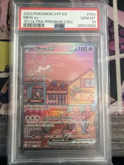 Mew Ex 151 Ultra Premium Collection Psa 10 Gem Mint 053 Scarlet And Violet 151 - Image 1