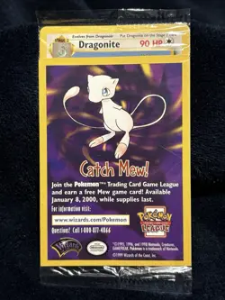 Pokemon Dragonite # 5 Black Star Promo Kids WB First Movie Promo SEALED WOTC - Image 1