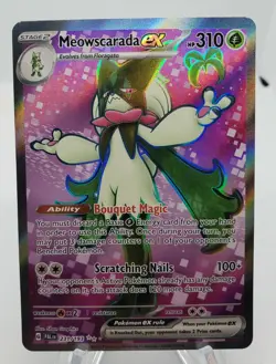 Pokemon TCG Meowscarada ex Scarlet & Violet - Paldea Evolved 231/193 Holo Ultra - Image 1