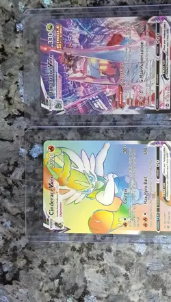 Pokemon TCG Sword & Shield Duraludon VMAX & Cinderace VMAX Full Art Holo Lot - Image 1