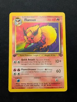 NM Pokemon 1st Edition Flareon Jungle Set 19/64 - Image 1