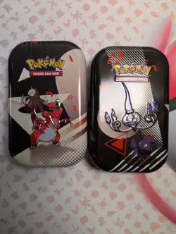 Pokemon Black Bolt White Flare Mini Tin EMPTY - Image 1