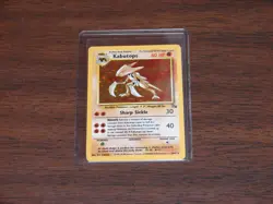 Pokemon TCG Kabutops 9/62 Fossil Holo - Unlimited - Moderately Played - Image 1
