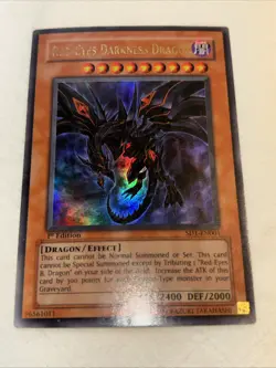 Red-Eyes Darkness Dragon SD1-EN001 Dragon's Roar Ultra Rare 1st Edition LP - Image 1