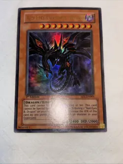 Red-Eyes Darkness Dragon SD1-EN001 Dragon's Roar Ultra Rare 1st Edition LP - Image 2