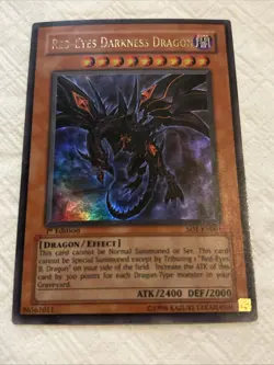 Red-Eyes Darkness Dragon SD1-EN001 Dragon's Roar Ultra Rare 1st Edition LP - Image 3