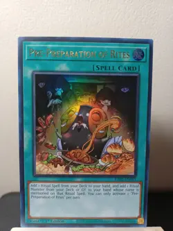 YuGiOh! - Pre-Preparation Of Rites - 1st Edition Ultra Rare RA01-EN055 NM - Image 1