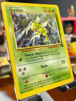 VLP / NM 🔥 Pokemon Scyther TCG Jungle Non-Holo Rare Card 26/64 - Image 2