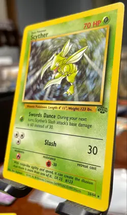 VLP / NM 🔥 Pokemon Scyther TCG Jungle Non-Holo Rare Card 26/64 - Image 3