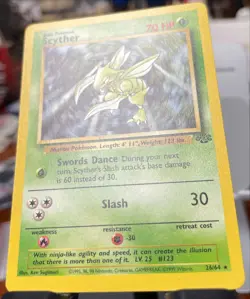 VLP / NM 🔥 Pokemon Scyther TCG Jungle Non-Holo Rare Card 26/64 - Image 4