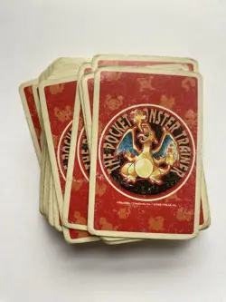 Complete Pokemon Charizard Red Deck Playing Card Poker 1996 Played - Image 4