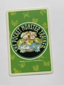 Sandshrew Queen of Hearts Pokemon Poker Venusaur Green Deck Playing Card 1996 - Image 2