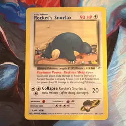 Pokemon TCG Rocket's Snorlax Gym Heroes Card 33/132 - Image 1