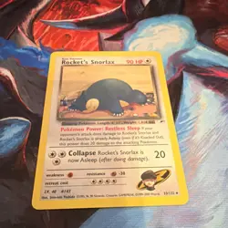 Pokemon TCG Rocket's Snorlax Gym Heroes Card 33/132 - Image 2