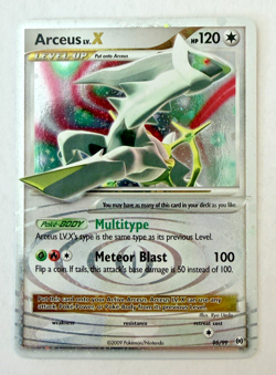 Arceus Lv.X 95/99 Rare Holo Platinum Ungraded Near Mint Card - Image 1