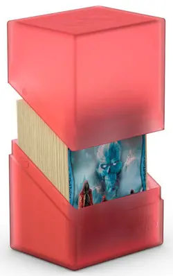 Ultimate Guard Boulder 80+ Ruby Standard Size Deck Case Card Storage Box New mtg - Image 4