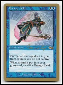 Energy Field World Championship Decks Gold Border Magic The Gathering Card - Image 1