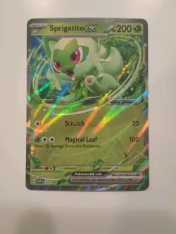 Pokemon TCG Sprigatito ex SVP087 Promo Scarlet & Violet Holo Card NM - Image 1