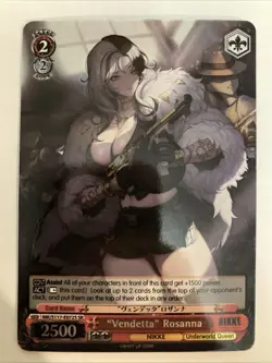 Weiss Schwarz Nikke Vendetta: Rosanna 2025 SR Foil Card #NIK/S117-E072S - Image 1