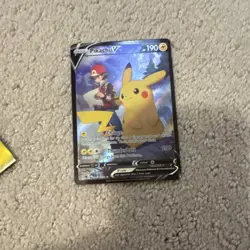 Pokemon Pikachu V Full Art Promo Holo SWSH143 Sword & Shield Card - Image 3