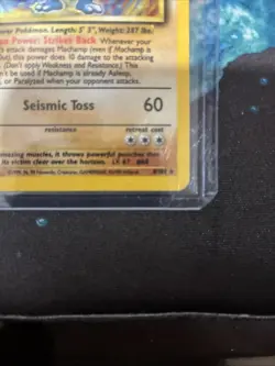Pokemon TCG Machamp Holo Unlimited Rare 1st Edition Card 8/102 - Image 2
