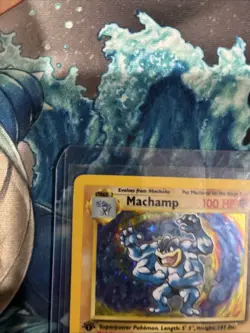 Pokemon TCG Machamp Holo Unlimited Rare 1st Edition Card 8/102 - Image 4