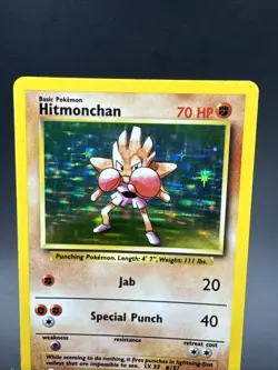 Hitmonchan 7/102 Holo Rare Vintage Pokemon Card Base Set - Image 2