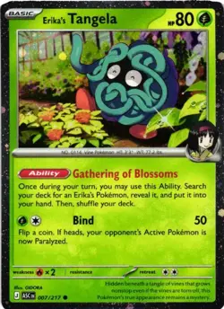 Erika's Tangela - (Cosmo Holo) Holo 007/217 Miscellaneous Cards & Products NM - Image 1
