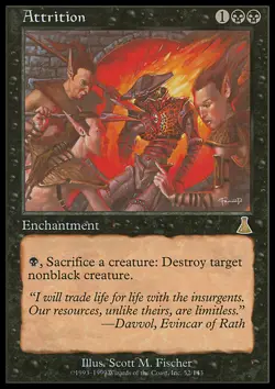 MTG ATTRITION ENGLISH EXC - ATTRITO - UD - MAGIC - Image 1