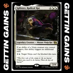 Splinter, Radical Rat - 0169 - R - Non-Foil - TMNT - MTG - NM/M - Image 1