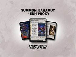 Summon: Bahamut - Custom Magic: The Gathering Card - Image 1