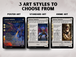 Summon: Bahamut - Custom Magic: The Gathering Card - Image 2