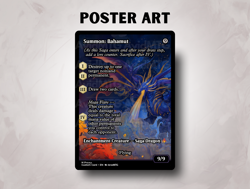 Summon: Bahamut - Custom Magic: The Gathering Card - Image 3